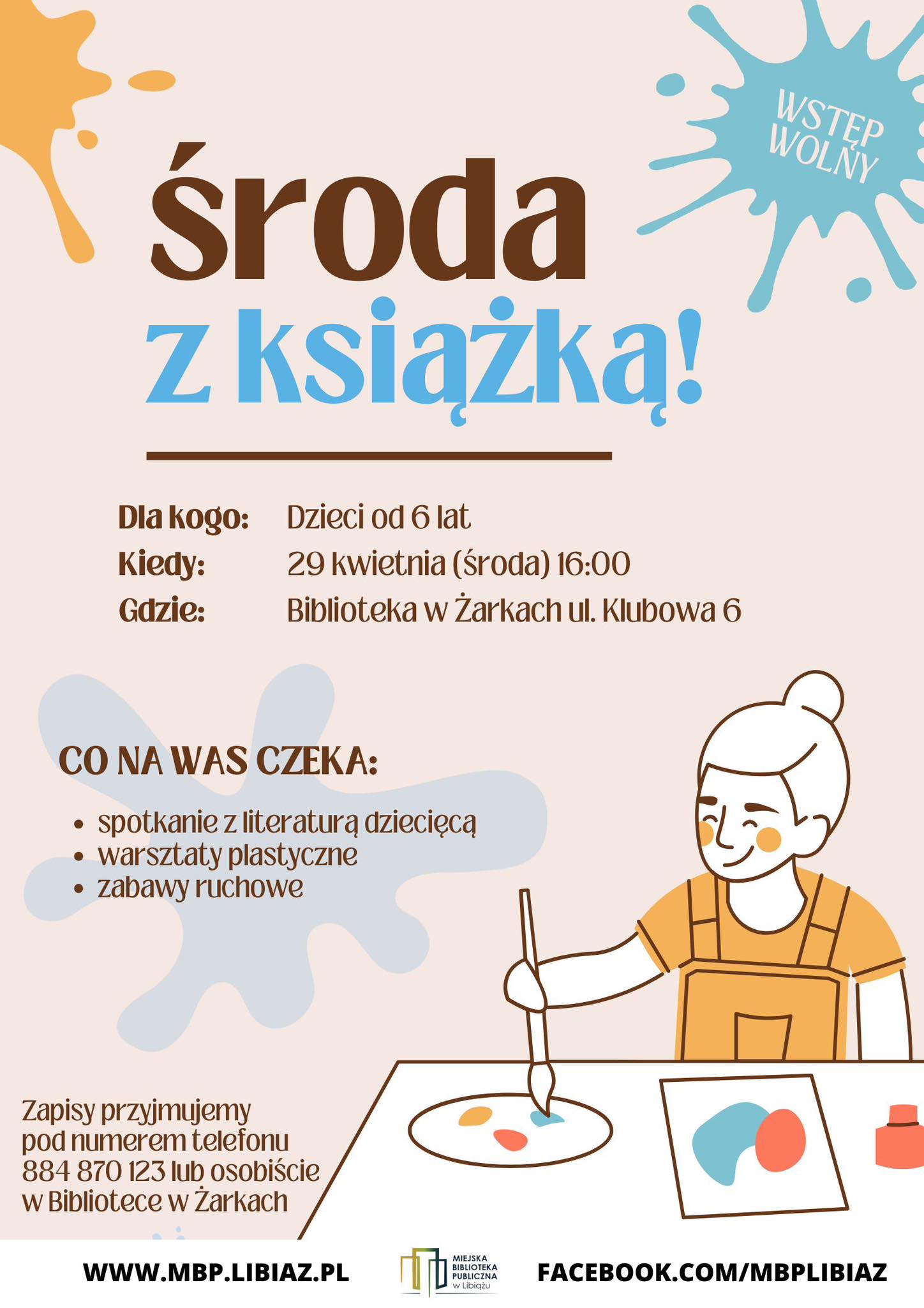 Środa z książką w Filii w Żarkach
