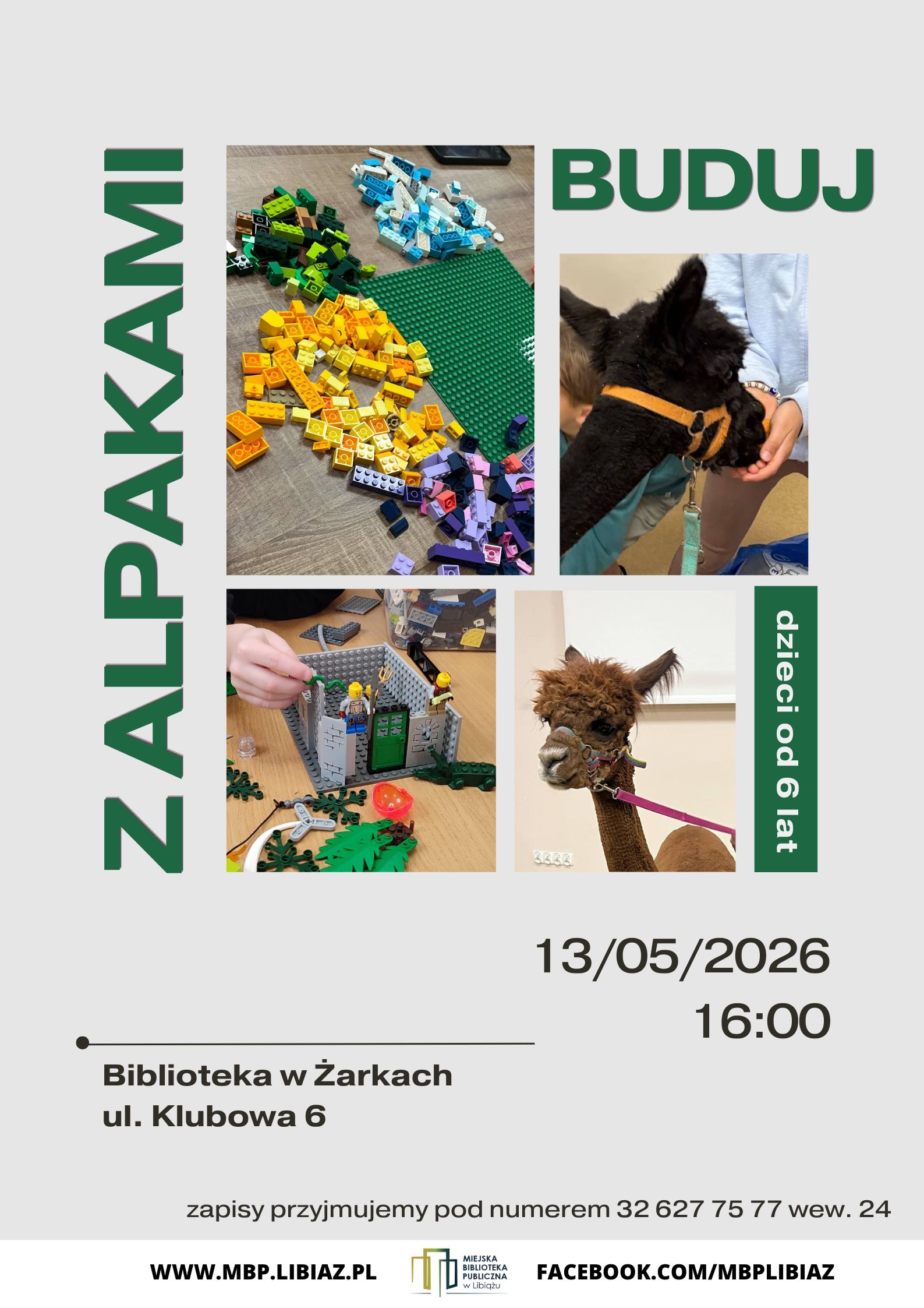 Warsztaty z alpakami w Filii w Żarkach