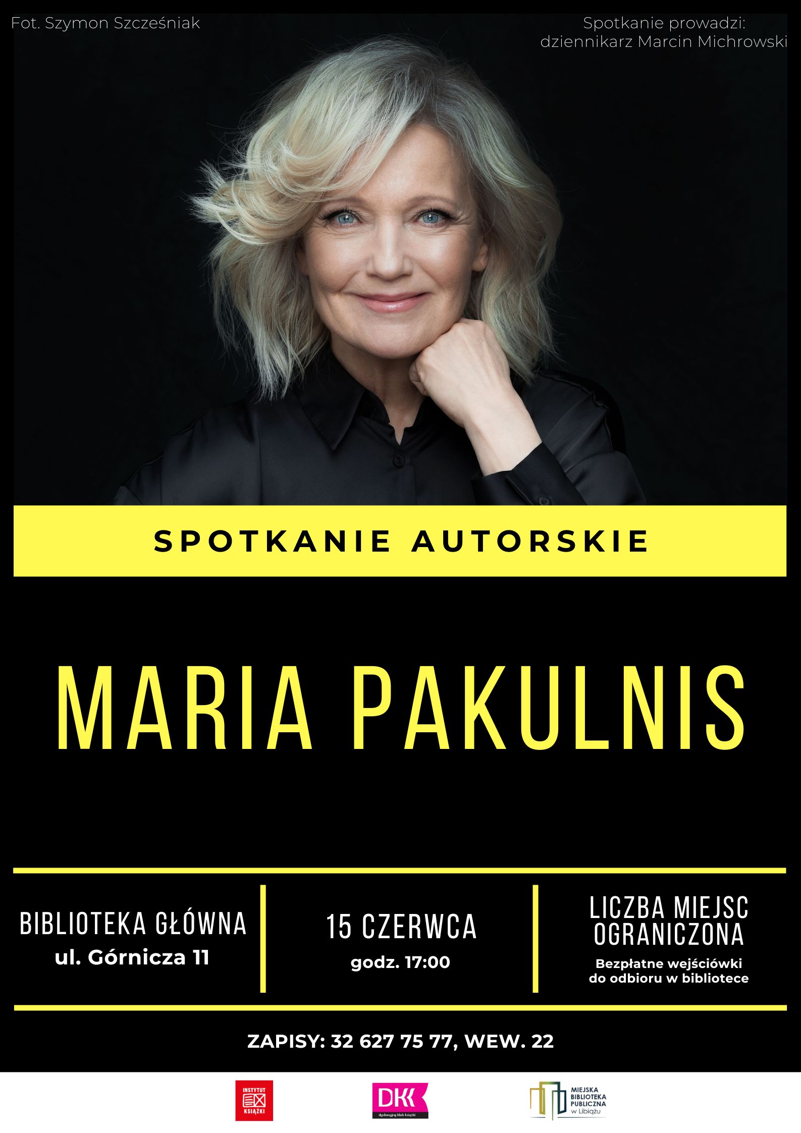 Spotkanie autorskie z Marią Pakulnis