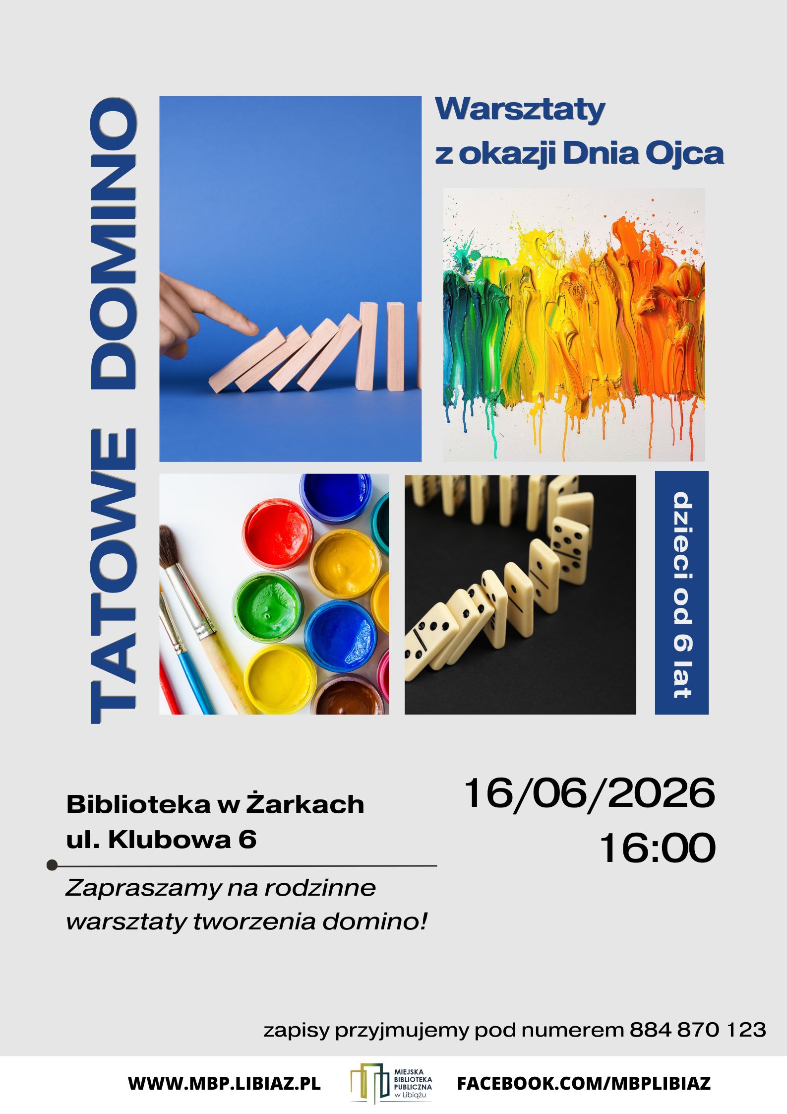 Tatowe domino – warsztaty w Żarkach