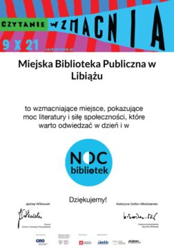 dyplom noc bibliotek