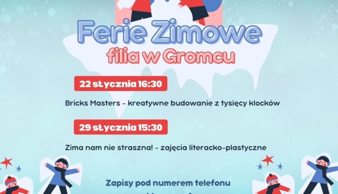 Ferie Zimowe gromiec (Post na Instagram)