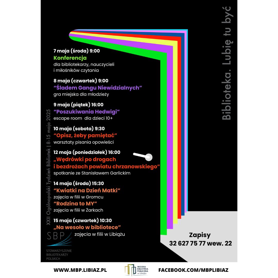 Tydzień bibliotek 2025 (Post na Instagram) Tydzień bibliotek 2025 (Post na Instagram)