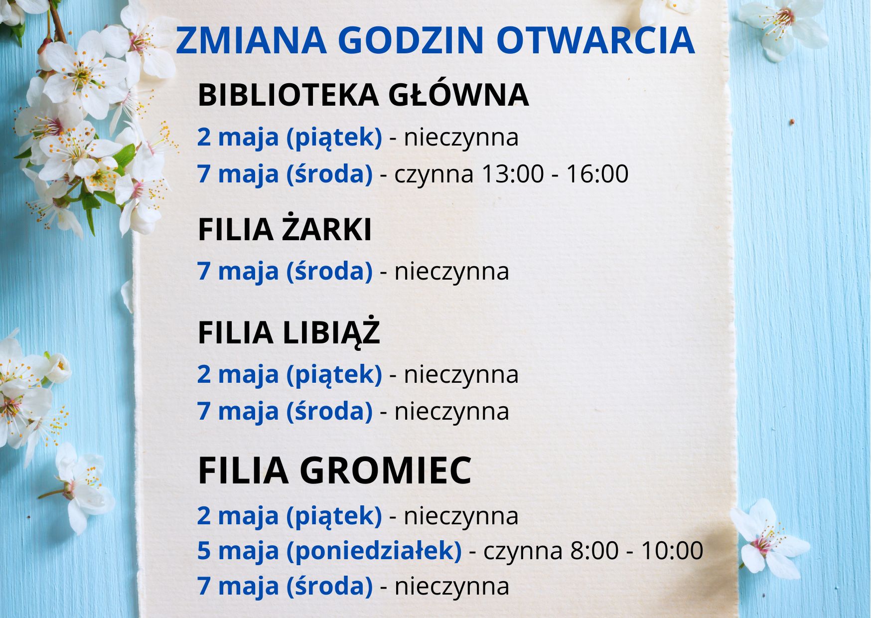 Zmiana godzin