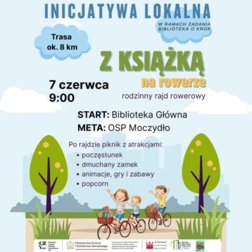 z książką na rowerze (Post na Instagram) z książką na rowerze (Post na Instagram)