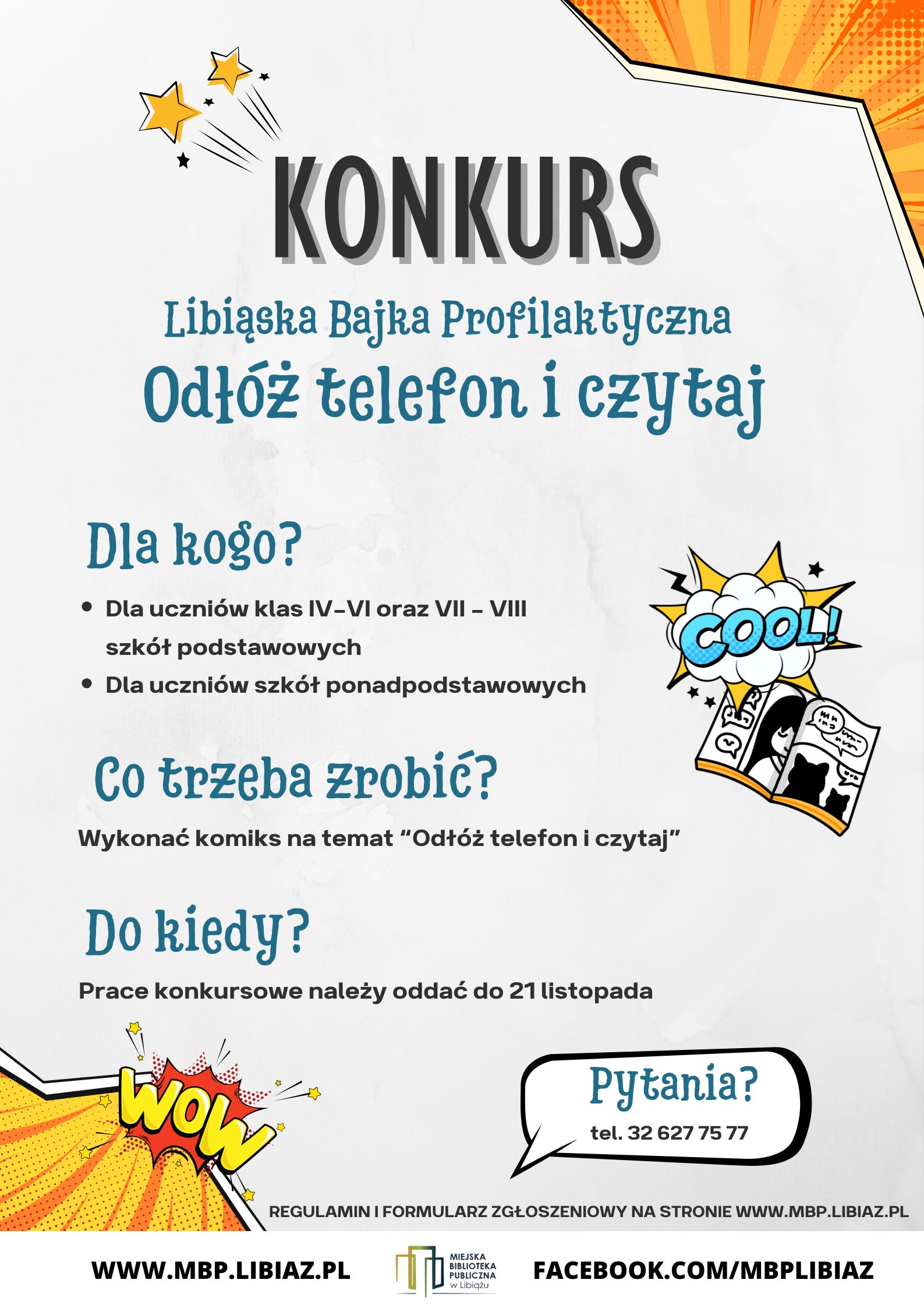 KONKURS ODŁÓŻ TELEFON I CZYTAJ
