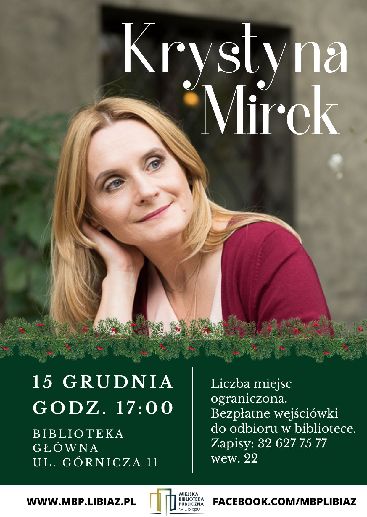 Krystyna Mirek-spotkanie autorskie (Zaproszenie (A6)) (1)