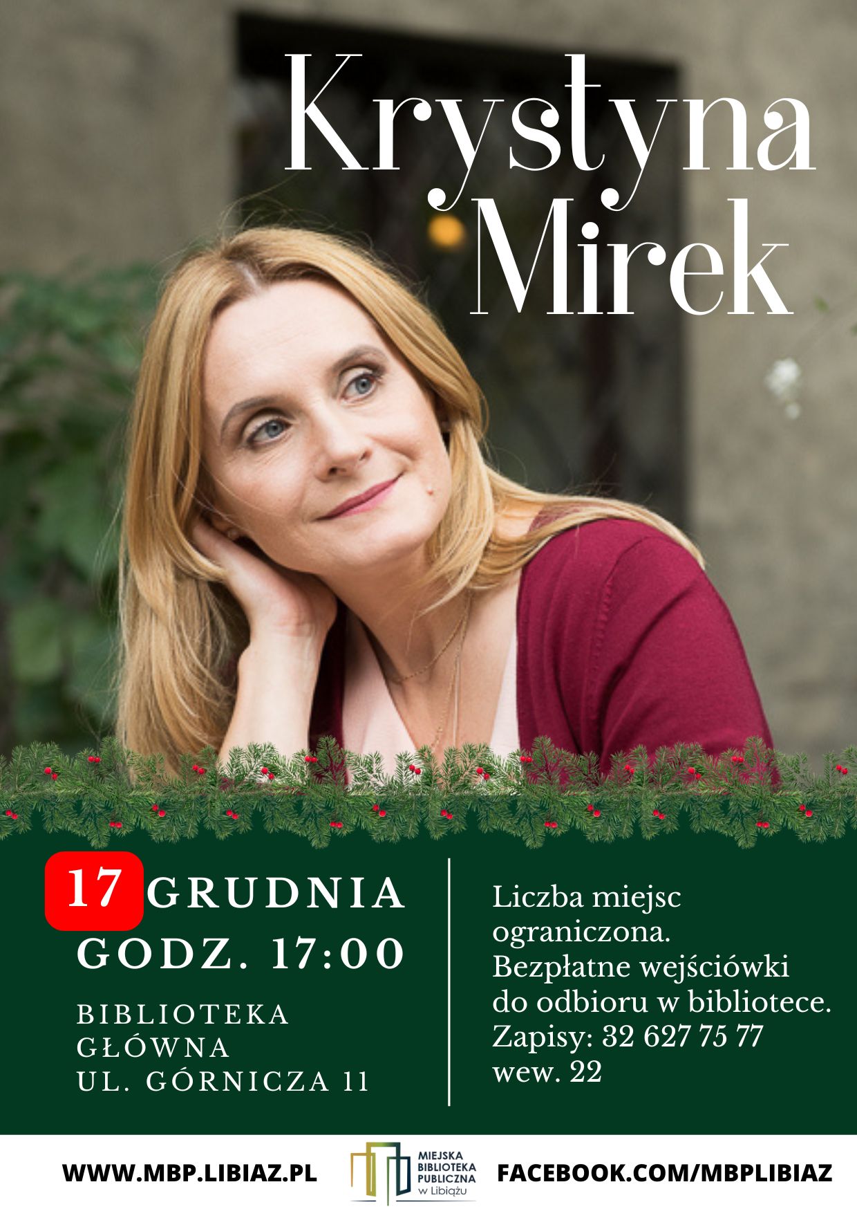 Krystyna Mirek-spotkanie autorskie (Zaproszenie (A6)) (2)