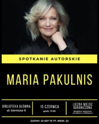 Spotkanie autorskie z Marią Pakulnis