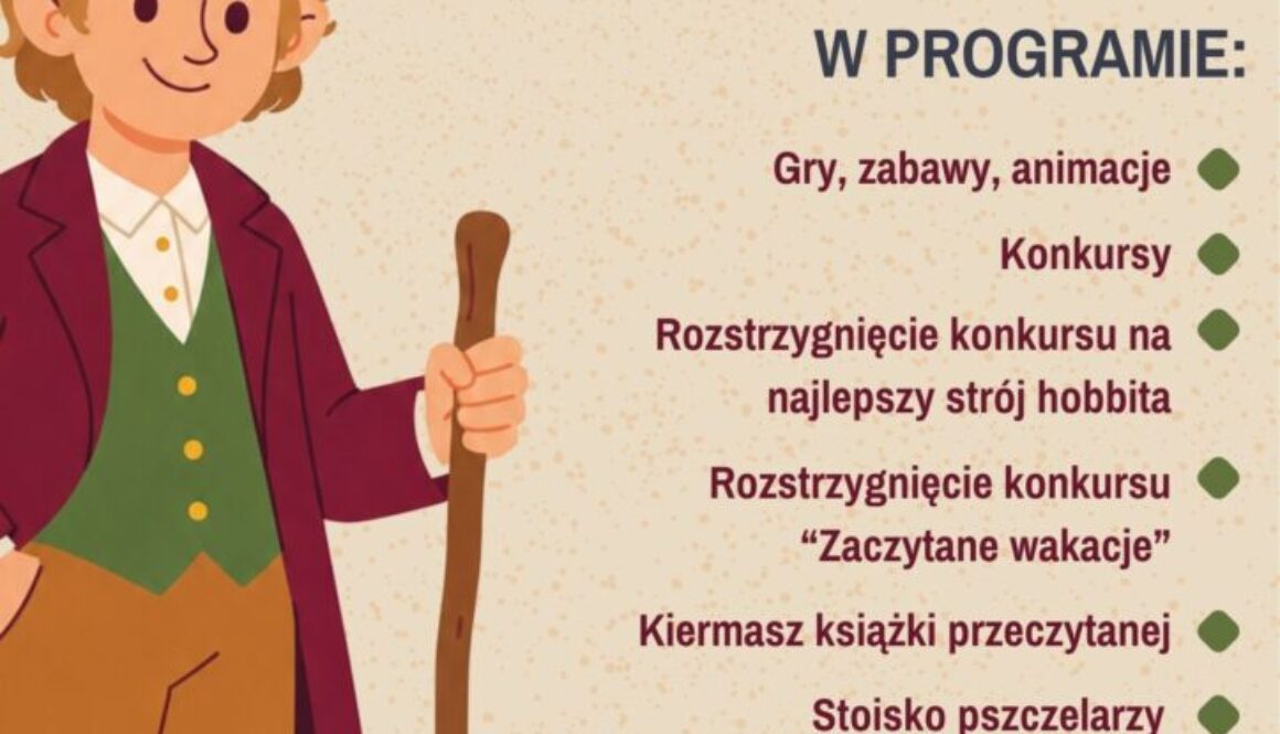 Plakat Jesienny piknik z książką (1)